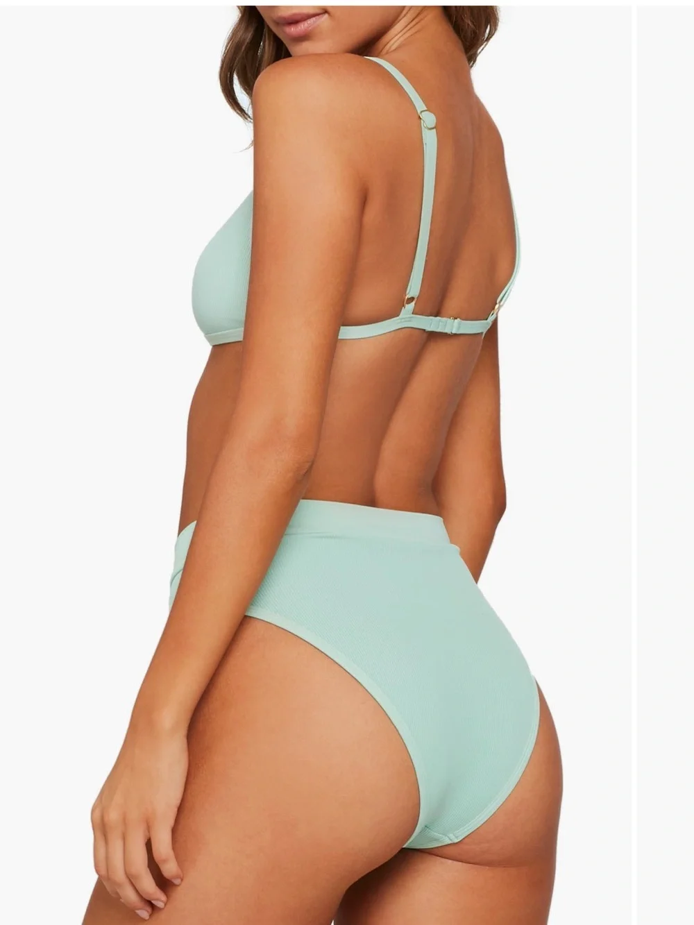 L Space Gemma Ribbed Bikini Top in High Tide